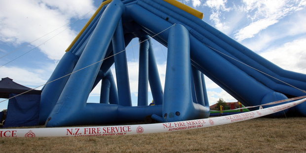 The Mammoth Slide that collapsed in February 2015. PHOTO/FILE
