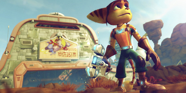A scene from Playstation 4 game Ratchet & Clank.
