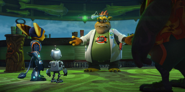 A scene from Playstation 4 game Ratchet & Clank.