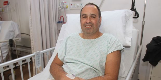 Wellington tramper Don Stevens in his hospital bed in Masterton. PHOTO/ANDREW BONALLACK