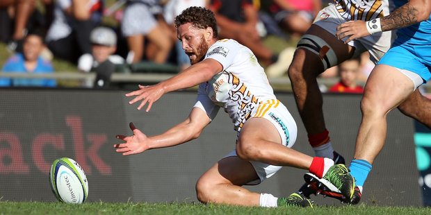 Chiefs halfback Tawera Kerr-Barlow has suffered a setback in his pursuit of an All Blacks return. Photo / Getty