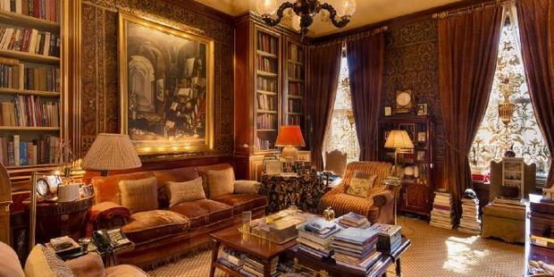With three libraries and several sitting rooms, there is plenty of space for books. Photo / Brown Harris Stevens
