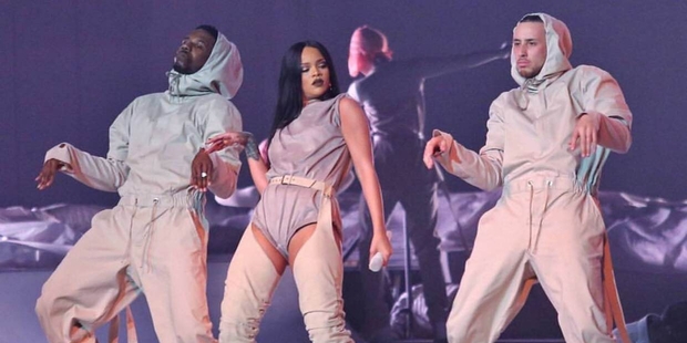 Dancer Lance Savali from Wellington (right) is on tour with Rihanna. Photo / Supplied