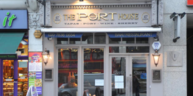 Ibrail Khan allegedly became abusive when asked to settle the bill at Port House tapas restaurant on the Strand in central London. Photo / Google