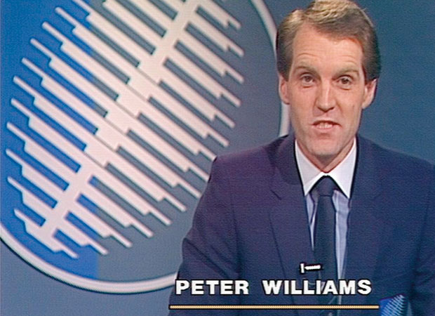 Peter Williams hosts the Rugby World Cup opening ceremony in 1987.