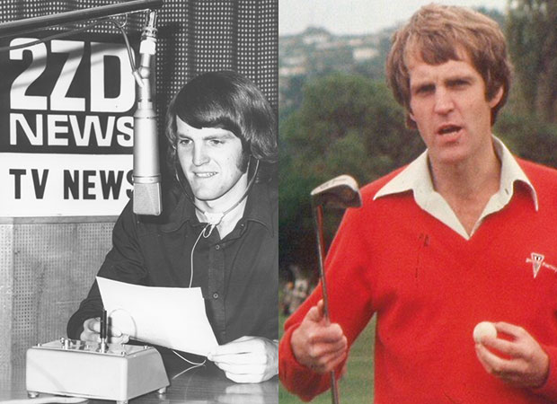 Left: Breakfast announcing in 1976. Right: Peter on Sporting Life in 1980.