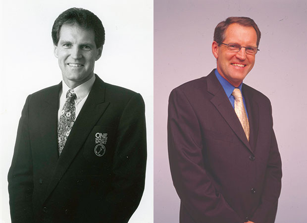 Peter Williams in 1992 and 2002.