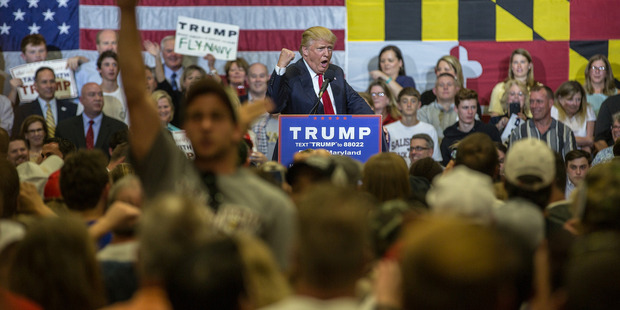 Presidential candidate Donald Trump, seen in Berlin, Maryland. Photo / The Washington Post.