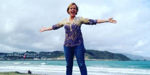 Hillary Barry updated her Instagram followers from her trip. One showed her standing on top of a concrete fence in front of the sea (pictured). Photo: hilary.barry/Instagram