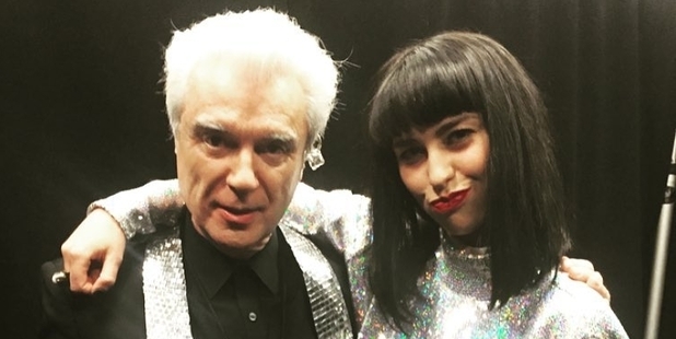 Kimbra with David Byrne.