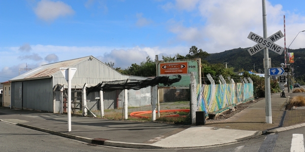 Featherston's former Post and Telegraph Depot which has been sold to T base 2, a company owned by film-maker James Cameron. Photo / Hayley Gastmeier