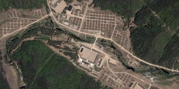 Satellite view of Camp 16, one of the most notorious prisons in North Korea. No ground-level pictures of the camp are known to have made it out of the country.