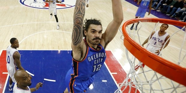 Steven Adams has propelled himself into the elite of NBA centres. Photo / AP