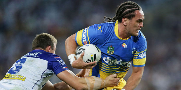Eels centre Brad Takairangi has dropped out of the Kiwis. Photo / Getty