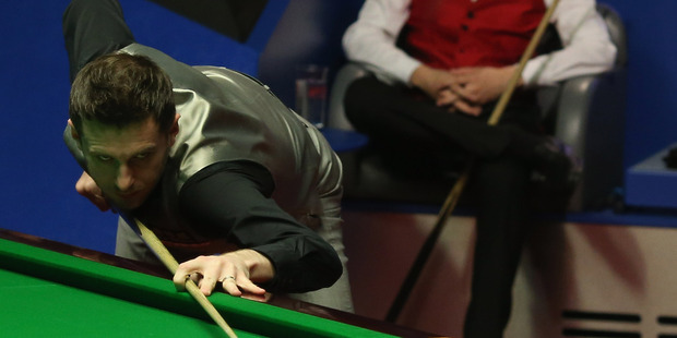 Mark Selby in action at the World Snooker Championship in Sheffield. Photo / Getty Images
