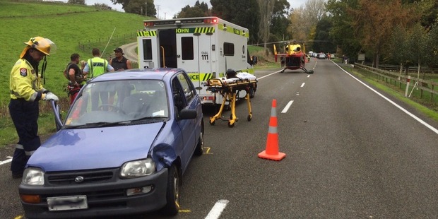 The Waikato Westpac Rescue Helicopter was dispatched to SH3 South of Piopio. Photo / Supplied