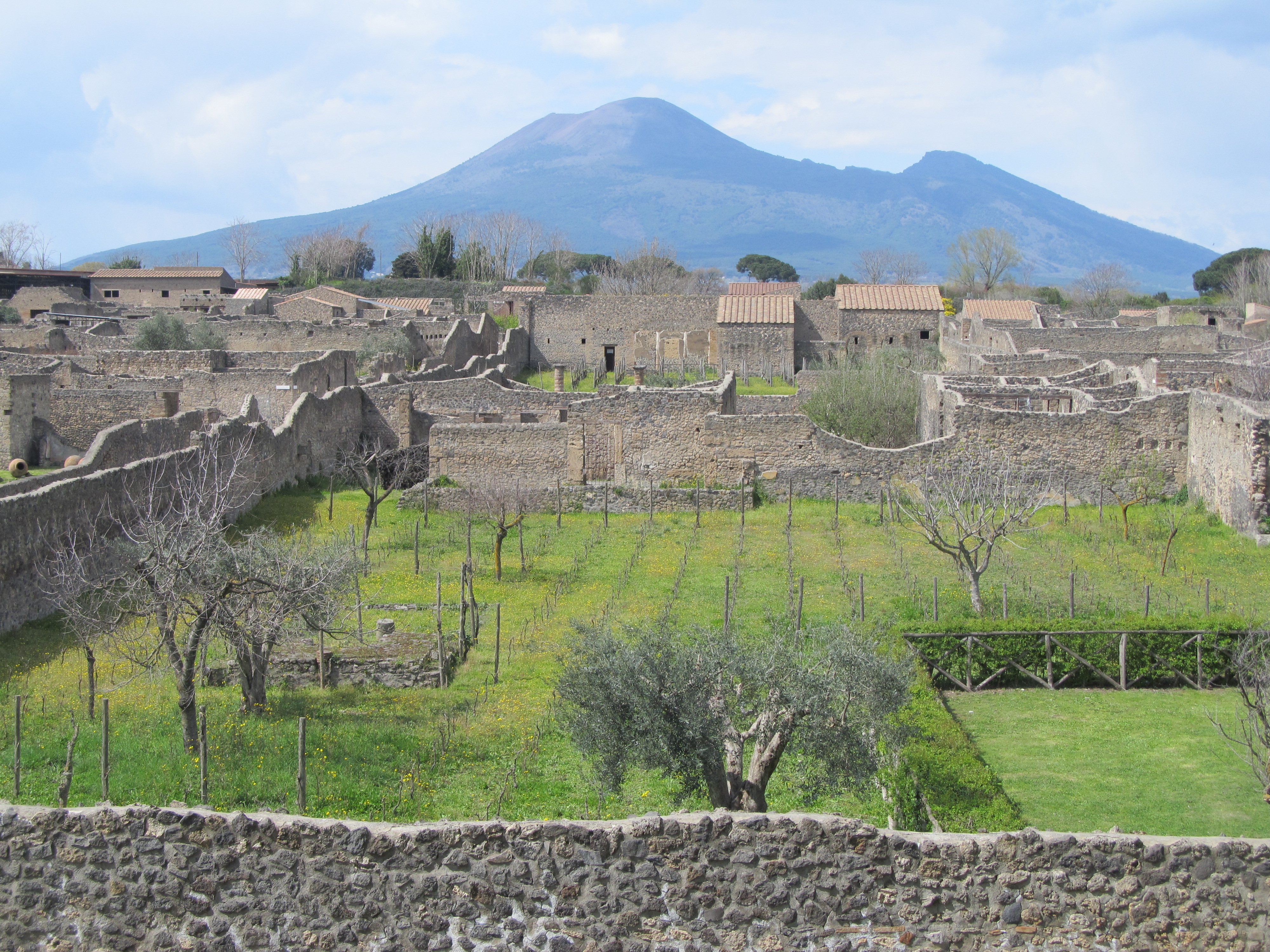 The view over Pompeii with Mt Vesuvius in the background.
Photo / Supplied