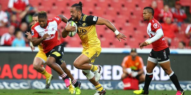 Hurricanes centre Matt Proctor had an all-around excellent performance against the Lions this week. Photo / Getty