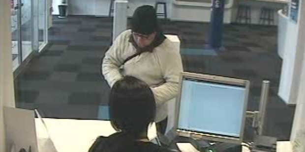 Wellington Police are investigating an aggravated robbery which took place at the BNZ bank in Jackson Street, Petone. Photo / Supplied via police