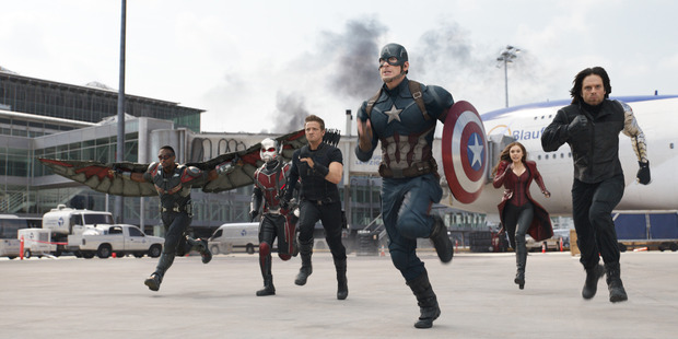 Scene from Marvel's Captain America: Civil War.