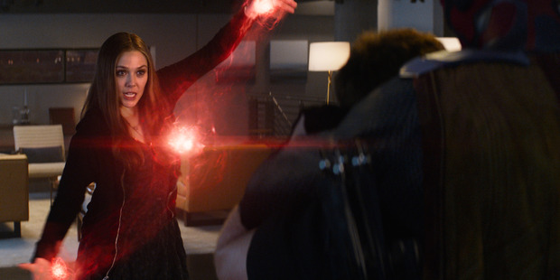 Elizabeth Olsen appears in a scene from Captain America: Civil War. Photo / AP