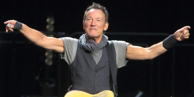 Bruce Springsteen began speaking out against Ronald Reagan. Photo / AP
