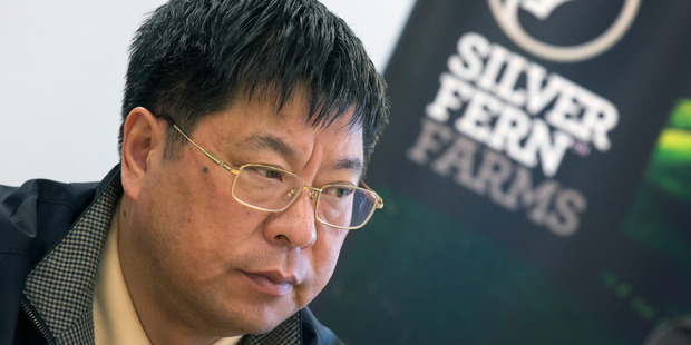 Shanghai Maling chairman Shen Wei Ping avoided questions on corruption probes against former Bright Group personnel. Photo / Nick Reed
