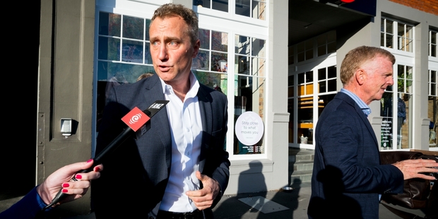 Former MediaWorks chief executive Mark Weldon (left). Photo / Dean Purcell
