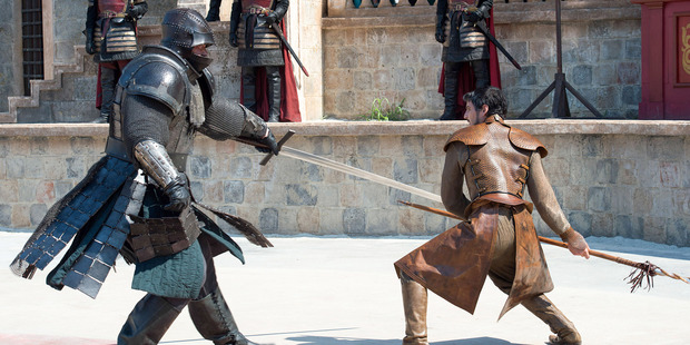 The Mountain fighting Prince Oberyn. Photo / HBO