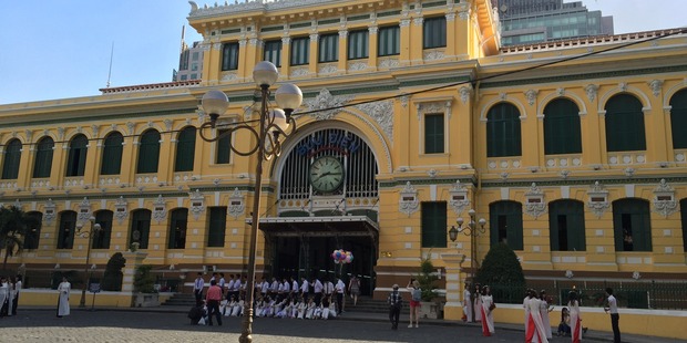 The historic Saigon Post Office in Ho Chi Minh City, Vietnam. Photo / Eli Orzessek