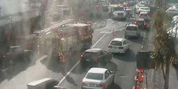 New Zealand Transport Agency said there were major delays in both directions on Lake Rd. Photo / NZTA