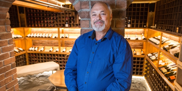 Jak Jakicevich in the cellar beneath Dida's. Photo / Greg Bowker