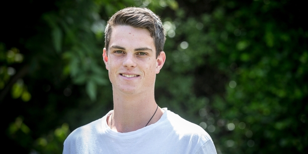 Jack Smith, a surf lifesaver at Red Beach, saved a girl from drowning at Piha. Photo / Michael Craig