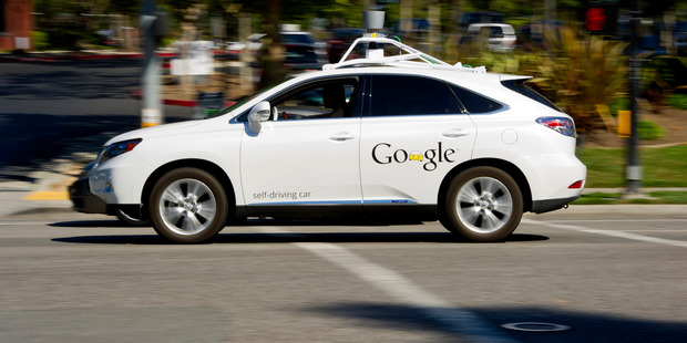 Self-driving cars such as those being tested by Google will be one of the themes at CES. Photo / Bloomberg