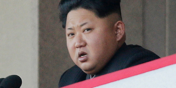 North Korean leader Kim Jong-Un delivers remarks at a military parade in Pyongyang, North Korea, in October 2015. Photo / AP