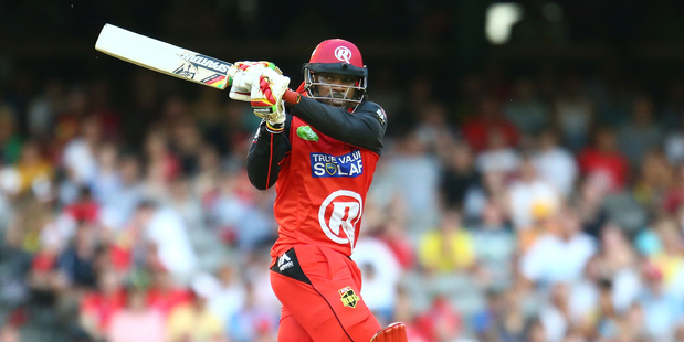 Gayle is expected to play in tomorrow's Big Bash League Melbourne derby. File Photo / Getty Images.