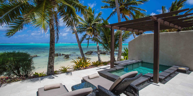 Beachfront Villa Suite at Te Manava Luxury Villas and Spa in Rarotonga.