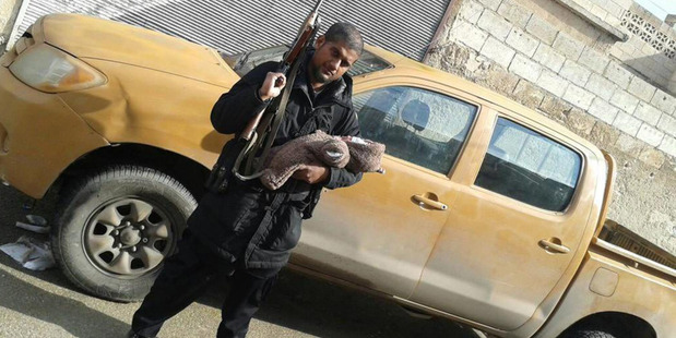 Siddhartha Dhar in a Twitter image from Syria. Photo / Twitter