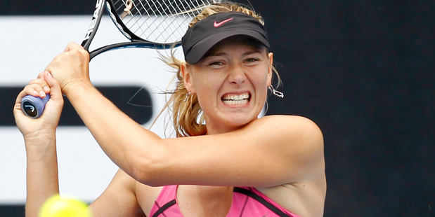 Injured defending champion Maria Sharapova has withdrawn from the Brisbane International. Photo / NZPA