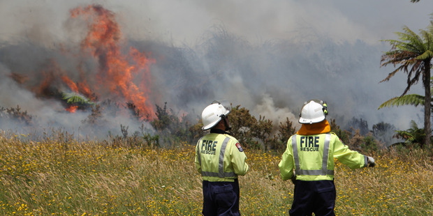 Firefighters were working hard to keep the blaze under control.