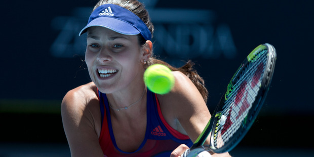 Ana Ivanovic also takes the court today, in a first round doubles match.