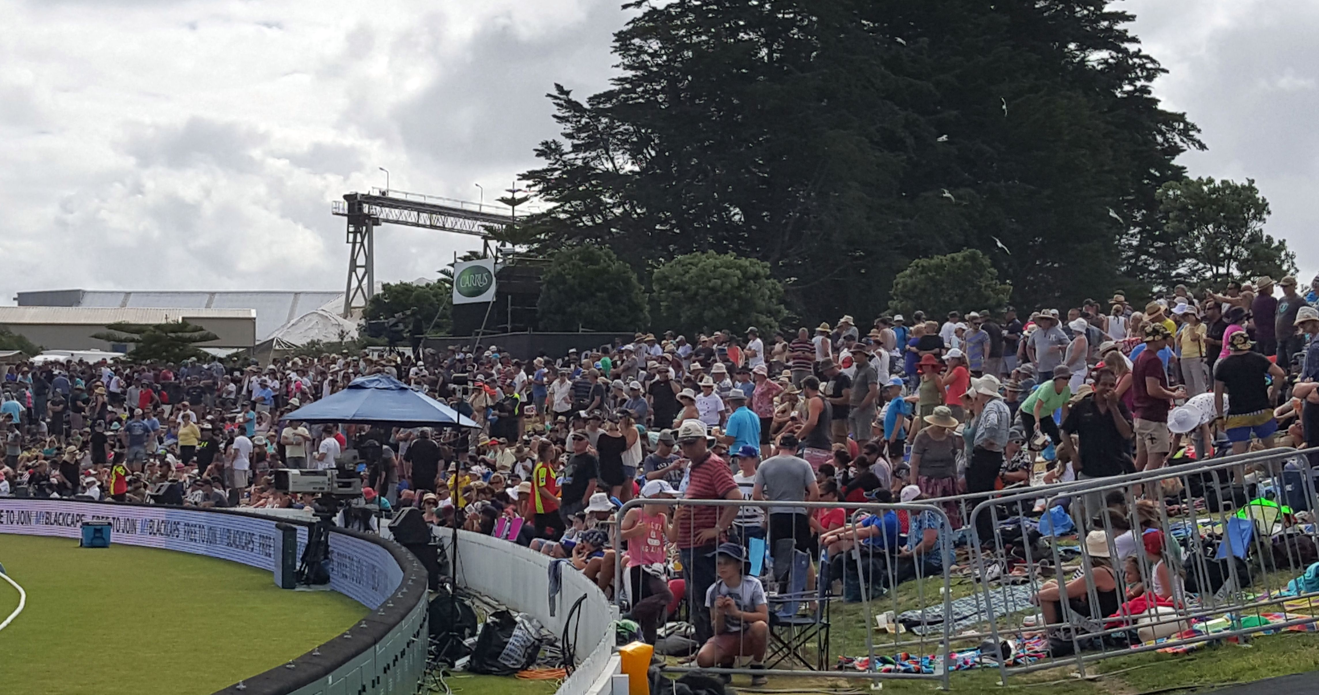 The crowds at today's match. Photo/Sonya Bateson