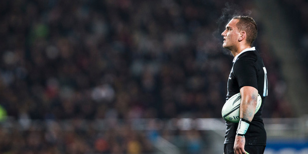 Aaron Cruden missed the Rugby World Cup due to a knee injury. Photo / Greg Bowker