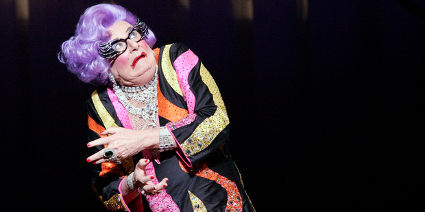 Comedian Barry Humphries has been playing Dame Edna for 60 years. Photo / Getty Images