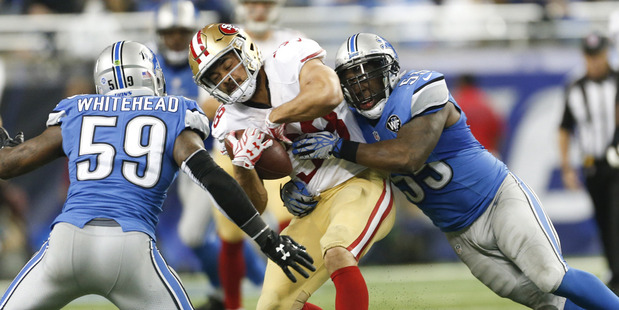 Jarryd Hayne could be handed an NFL lifeline with the firing of the 49ers coach. Photo / Getty