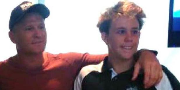 Australian boxing champion Danny Green with Brisbane teen Cole Miller who died due to head trauma. Photo / Supplied
