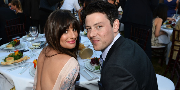 Lea Michele says her late boyfriend Cory Monteith (pictured) would be happy to see her with new beau Matthew Paetz. Photo / Getty