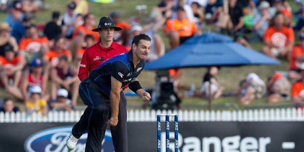 Nathan McCullum is set to lead the charge for the New Zealand spinners at the World T20. Photo / Christine Cornege.