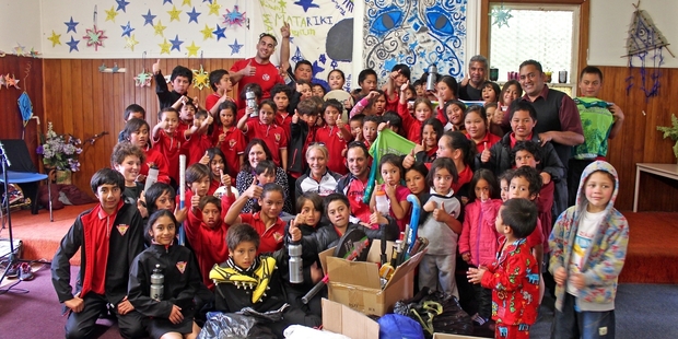 Donated sports gear and equipment has brought fresh excitement to Te Kura o Waharoa and the surrounding community.
