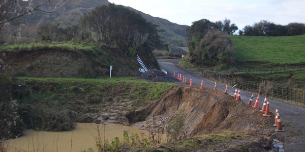 Repairs, described by Mayor Neil Volzke as being "urgent and significant" on the NZTA-owned SH43 have not started, nearly a year after the flood event.